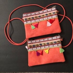 Lot Of 2 Coral Purses